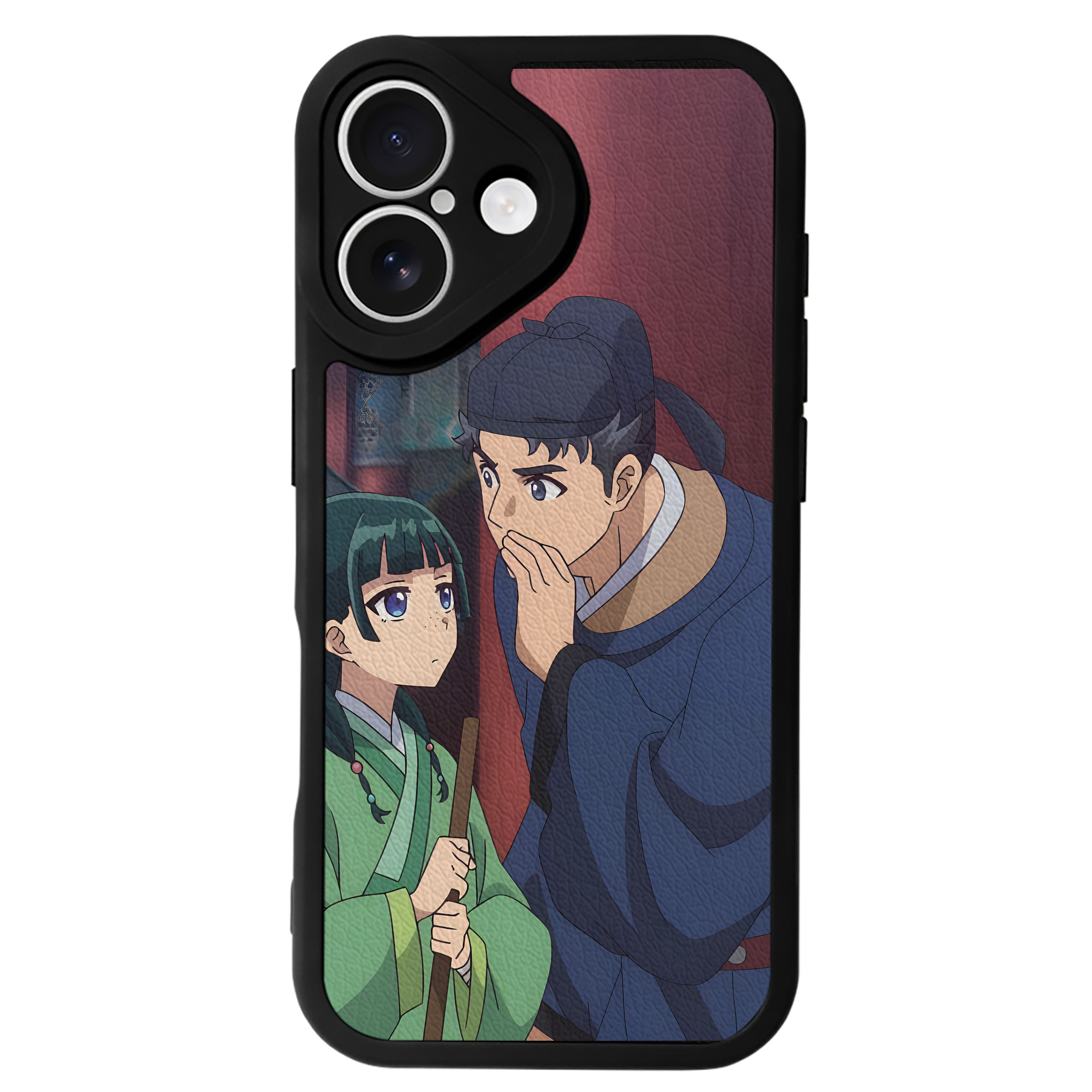 （画像用） 薬屋のひとりごと The Apothecary Diaries 【iPhone 16シリーズ対応】シリコンスマホケース（レザー調） 材質：シリコン
